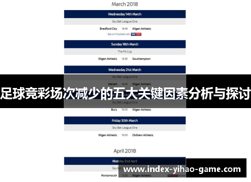 足球竞彩场次减少的五大关键因素分析与探讨